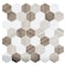 Andova Tiles SAMPLE Channing 2 x 2 Marble Honeycomb Mosaic Floor Use Tile SAM-ANDCHA122 - alternate 6